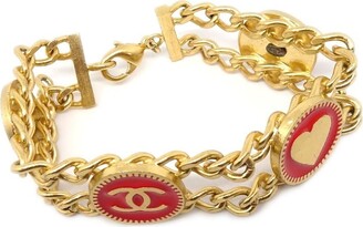 Chanel Pre-owned 1994 CC Icons Charm Bracelet - Gold