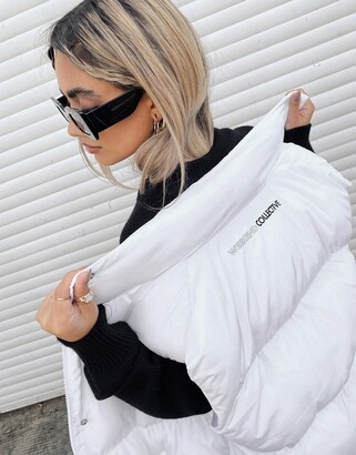 ASOS Weekend Collective oversized vest in white