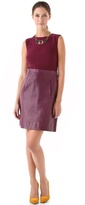 Thumbnail for your product : Jill Stuart Karmen Dress with Leather Skirt