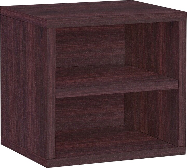Way Basics Eco Stackable Connect Cube with Shelf Modular Cubby