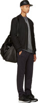 Thumbnail for your product : Damir Doma Black Terry Stripe Paneled Sweatpants