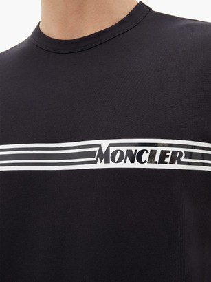 Moncler Maglia Logo-print Cotton T-shirt - Navy