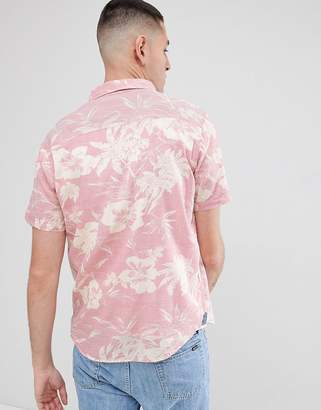 Brave Soul Floral Print Short Sleeved Shirt
