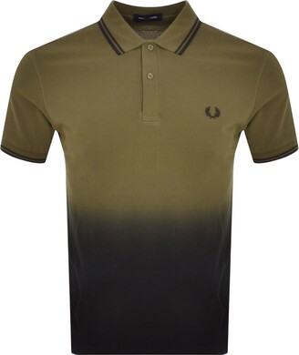 Fred Perry Blue Colour Block Panel Polo - ShopStyle