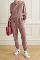 Thumbnail for your product : LES TIEN Cotton-blend Velour Sweatshirt - Pink