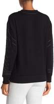 Thumbnail for your product : Catherine Malandrino Ribbon Swirl Fleece Pullover Sweatshirt