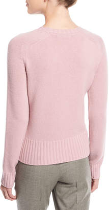 Ralph Lauren Collection Crewneck Long-Sleeve Pullover Wool-Cashmere Sweater