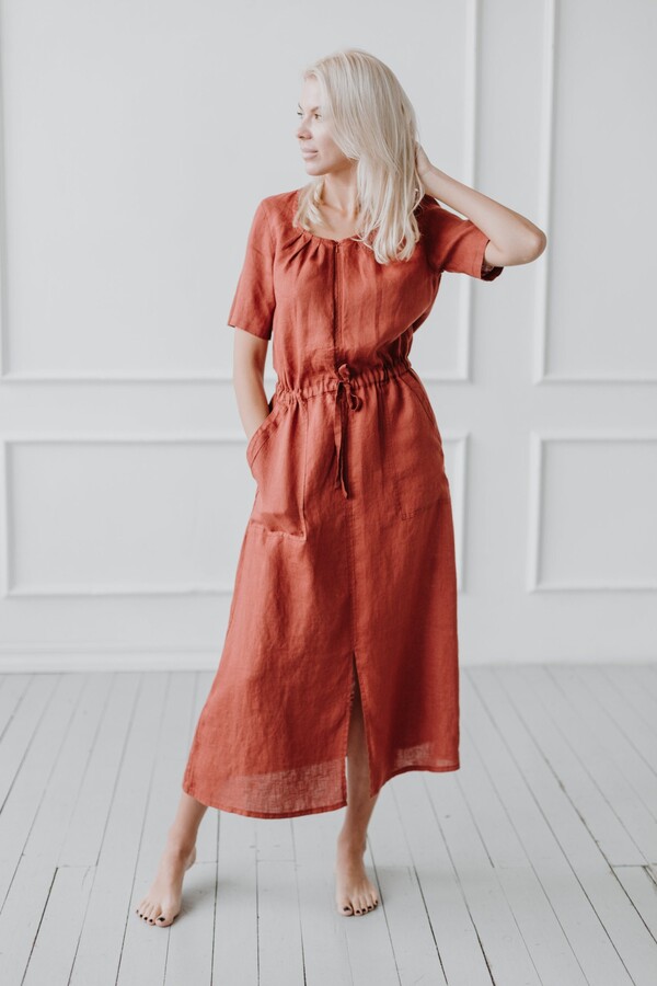 Etsy 100% Linen Dress/1286
