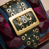 Thumbnail for your product : Burberry The Mini Square Buckle Bag in Velvet and Ostrich