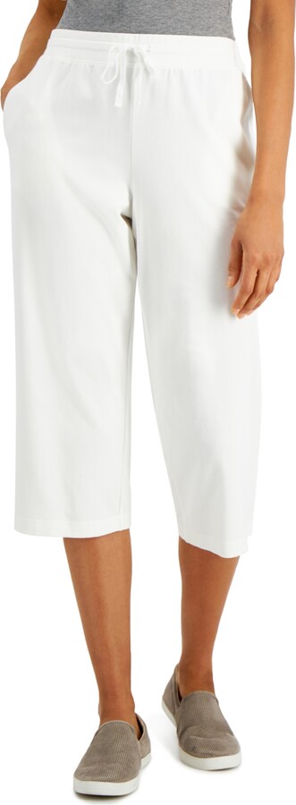 Karen Scott Petite Comfort Waist High-Rise Capri Pants, Created