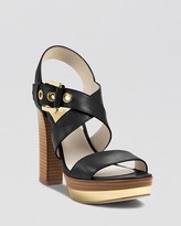 Thumbnail for your product : MICHAEL Michael Kors Open Toe Platform Sandals - Calder High Heel