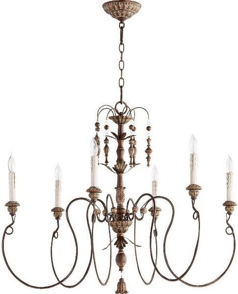 Quorum Lighting QuorumLightingSalento6-LightVintageCopperChandelier