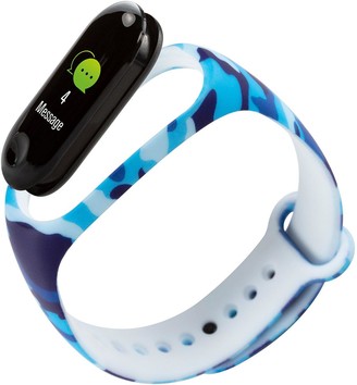 Tikkers Digital Dial Blue Camouflage Silicone Strap Activity Tracker Kids Watch