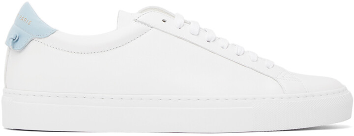 Givenchy White & Blue Urban Knots Sneakers - ShopStyle