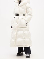 Thumbnail for your product : MONCLER GRENOBLE Combovin Hooded Longline Down Coat - White