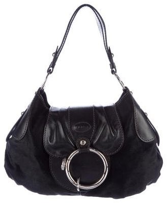 Tod's Leather-Trimmed Ponyhair Hobo