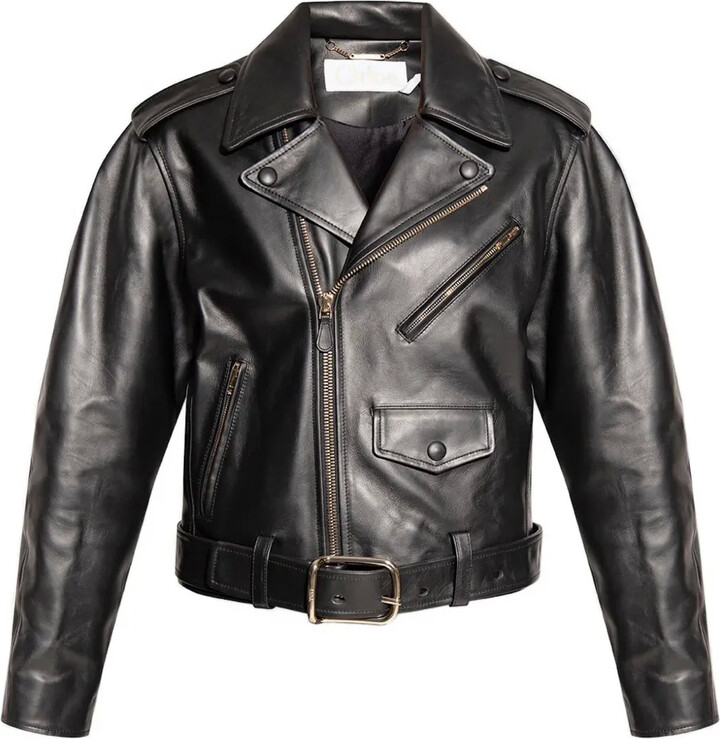 Chloé Leather Biker Jacket