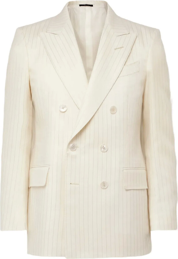 Tom Ford Striped Double-Breasted Blazer