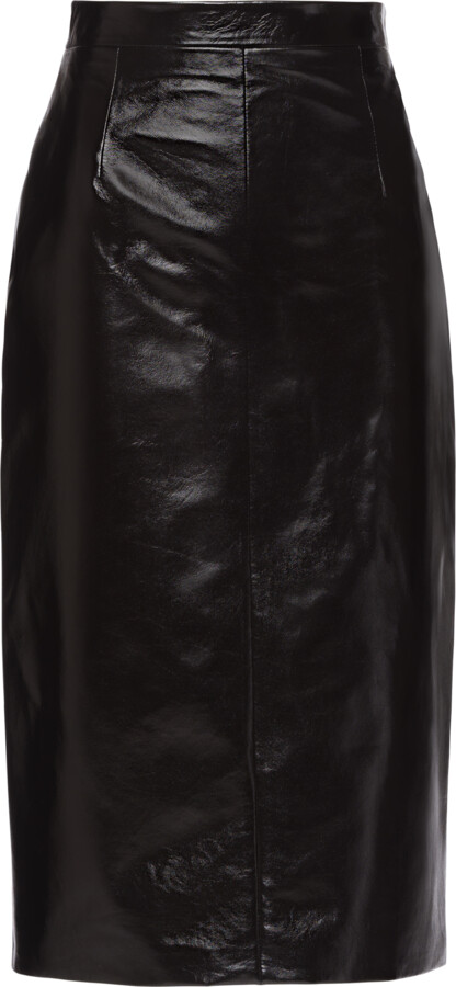 Prada Nappa leather skirt - ShopStyle