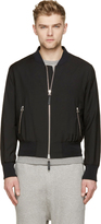 Thumbnail for your product : Ami Alexandre Mattiussi Black Wool Bomber Jacket