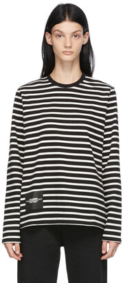 Marc Jacobs Black & White 'The Striped T-Shirt' Long Sleeve T-Shirt