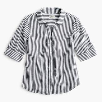 J.Crew Petite short-sleeve button-up shirt in stripe