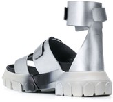 Thumbnail for your product : Rick Owens Tractor ankle strap sandals