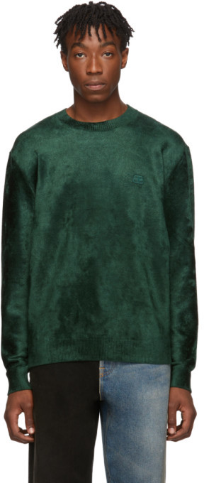 green velvet sweatshirt