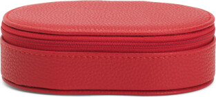 TJMAXX Leah Oval Travel Jewelry Case, Leather/Gold