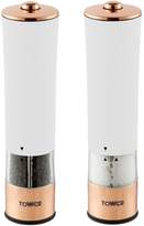 Thumbnail for your product : Tower Duo Electric Salt and Pepper Mill Set – White