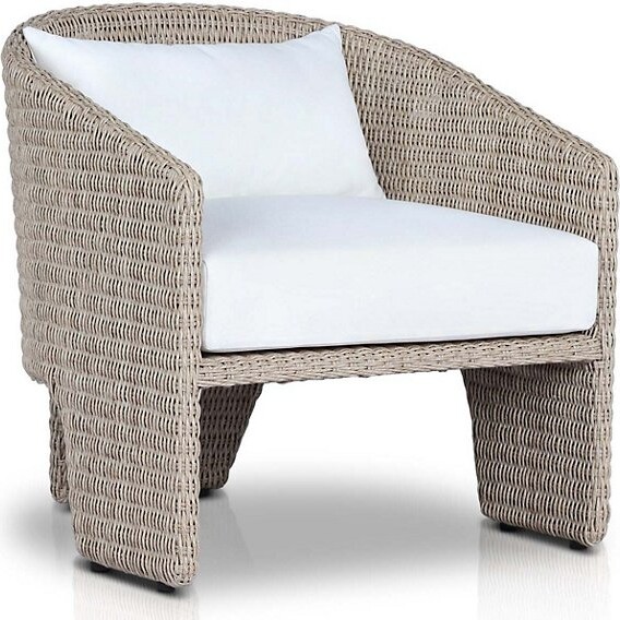 Four Hands Fae Outdoor Lounge Chair in White