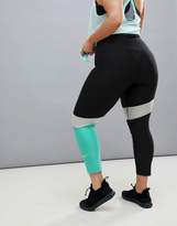 Thumbnail for your product : Nike Nike Training Nike Plus Training Power Legging In Mint Colourblock