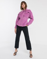 Thumbnail for your product : ASOS bold shoulder cord shirt