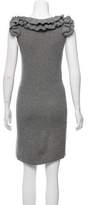 Thumbnail for your product : Fendi Ruffle-Trimmed Wool Dress