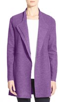 Thumbnail for your product : Eileen Fisher Asymmetrical Boiled Merino Wool Jacket