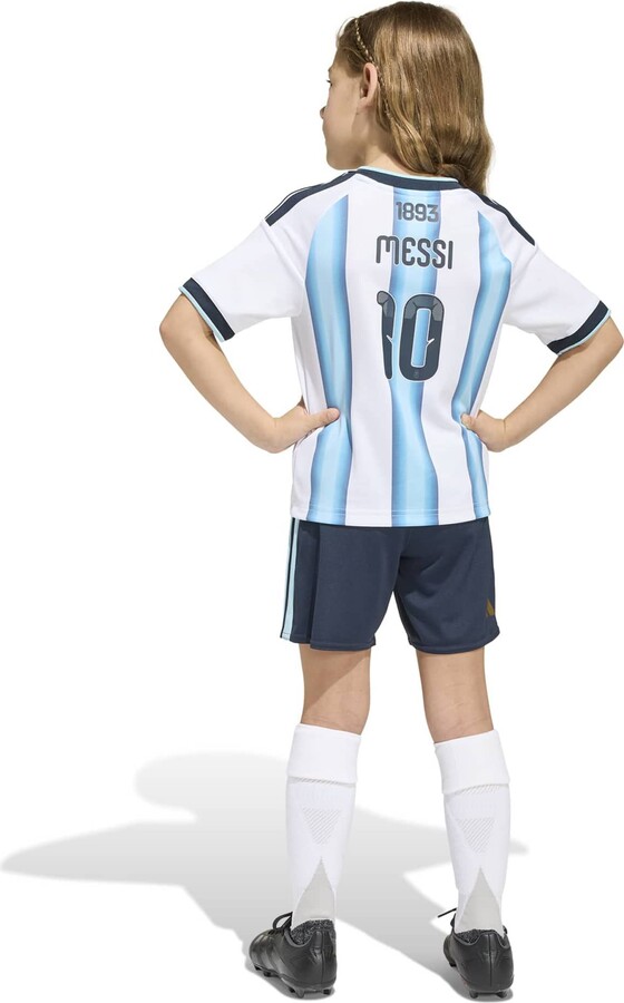 adidas Toddler Argentina Lionel Messi #10 2026 Home Replica Jersey Kit, Boys', 2T, White