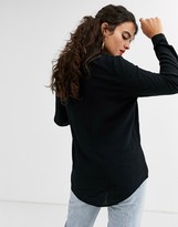 Thumbnail for your product : Stradivarius shirt with cami layer in black