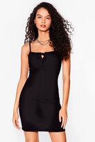 Thumbnail for your product : Nasty Gal Womens Ribbed Strappy Mini Dress - Black - 14