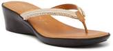 Thumbnail for your product : Italian Shoemakers Keely Wedge Thong Sandal