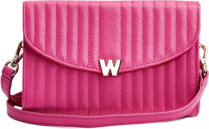 Wolf 1834 Mimi Crossbody Bag With Wristlet In Pink