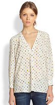 Thumbnail for your product : Joie Aceline Silk Insect-Print Blouse