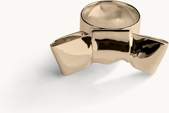 Annika Inez Large Cravat Ring 14k Gold-plated Sterling Silver 5