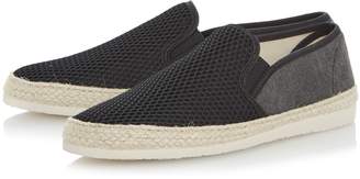 Dune Finchley mesh and canvas espadrilles
