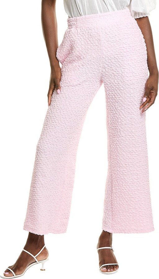Gracia Textured Wide Leg Pant