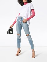 Thumbnail for your product : Unravel Project Skinny stonewash ripped skinny jeans