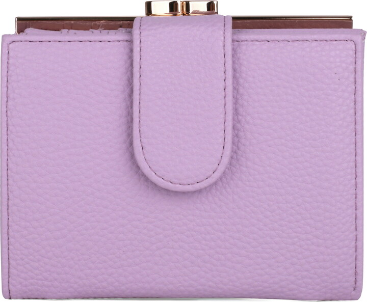 Julia Buxton Women’s Pebble Vegan Leather Lexington Wallet, Lilac