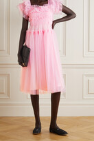 Thumbnail for your product : Molly Goddard Jimmy Gathered Tulle Dress - Pink