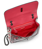 Thumbnail for your product : Christian Louboutin Sweet Charity Paint-Splattered Python Small Shoulder Bag