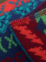 Thumbnail for your product : Diesel Aztec-print knitted scarf