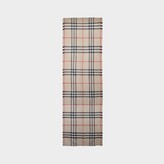 Thumbnail for your product : Burberry Giant Check Gauze Scarf in Stone Check Wool and Silk